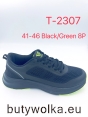 Sportowe męskie T-2307 BLACK/GREEN 41-46 0