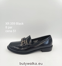 Mokasyny damskie XR359 BLACK 36-41 GOODIN