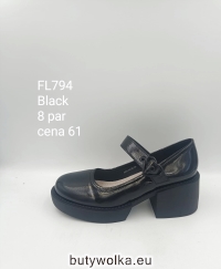 CZÓŁENKA FL794 BLACK 36-41 GOODIN