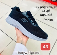 Sportowe Męskie KY9058 BLACK/GREY 41-46