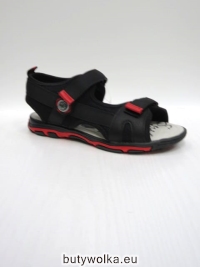 Sandały Dziecięce D961 BLACK/RED 31-36