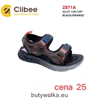 Sandały Dziecięce Z871A BLACK/ORANGE 32-37