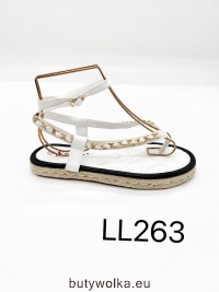 Sandały damskie LL263 WHITE