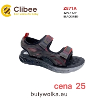Sandały Dziecięce Z871A BLACK/RED 32-37
