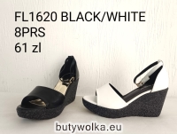 Sandały damskie FL1620 black/white
