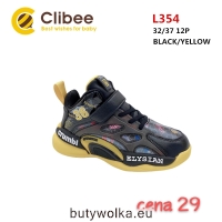 Sportowe dziecięce L354 BLACK/YELLOW 32-37