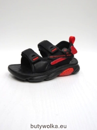 Sandały Dziecięce D932 BLACK/RED 26-31