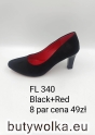 CZÓŁENKA FL340 BLACK/RED 36-41 GOODIN 0