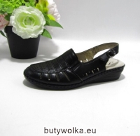 Sandały babcine 92501-1 BLACK 36-42