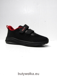 Buty Sportowe Dziecięce A215 BLACK/RED 32-37