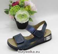 Sandały babcine K01-2 BLUE 36-41