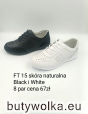 Sportowe Damskie FT15 BLACK/WHITE 36-41 NATURALNA 