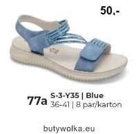 Sandały Damskie S-3-Y35 BLUE 36-41