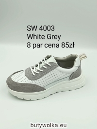 Sportowe damskie SW4003 WHITE/GREY 36-41 GOODIN