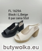 Sandały damskie FL1629A BLACK/BEIGE 36-41 GOODIN 0